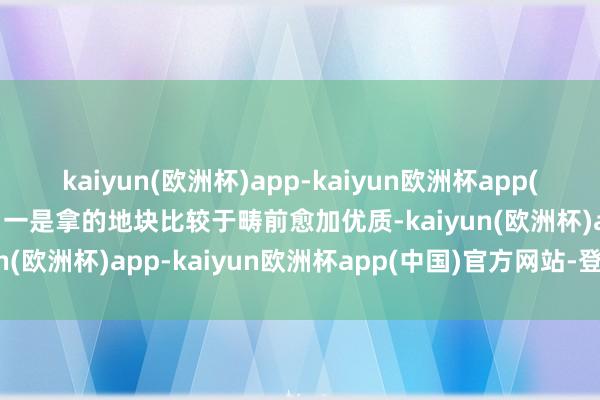 kaiyun(欧洲杯)app-kaiyun欧洲杯app(中国)官方网站-登录入口一是拿的地块比较于畴前愈加优质-kaiyun(欧洲杯)app-kaiyun欧洲杯app(中国)官方网站-登录入口