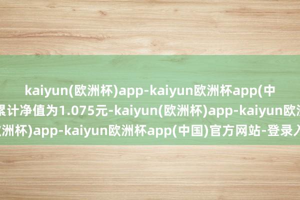 kaiyun(欧洲杯)app-kaiyun欧洲杯app(中国)官方网站-登录入口累计净值为1.075元-kaiyun(欧洲杯)app-kaiyun欧洲杯app(中国)官方网站-登录入口