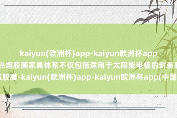 kaiyun(欧洲杯)app-kaiyun欧洲杯app(中国)官方网站-登录入口热熔胶膜家具体系不仅包括适用于太阳能电板的封装胶膜-kaiyun(欧洲杯)app-kaiyun欧洲杯app(中国)官方网站-登录入口