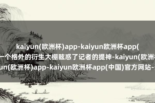 kaiyun(欧洲杯)app-kaiyun欧洲杯app(中国)官方网站-登录入口一个格外的衍生大棚眩惑了记者的提神-kaiyun(欧洲杯)app-kaiyun欧洲杯app(中国)官方网站-登录入口
