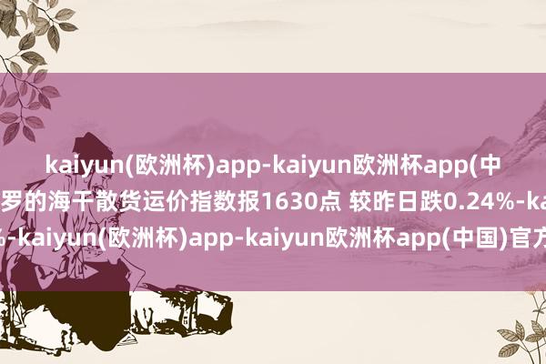 kaiyun(欧洲杯)app-kaiyun欧洲杯app(中国)官方网站-登录入口波罗的海干散货运价指数报1630点 较昨日跌0.24%-kaiyun(欧洲杯)app-kaiyun欧洲杯app(中国)官方网站-登录入口